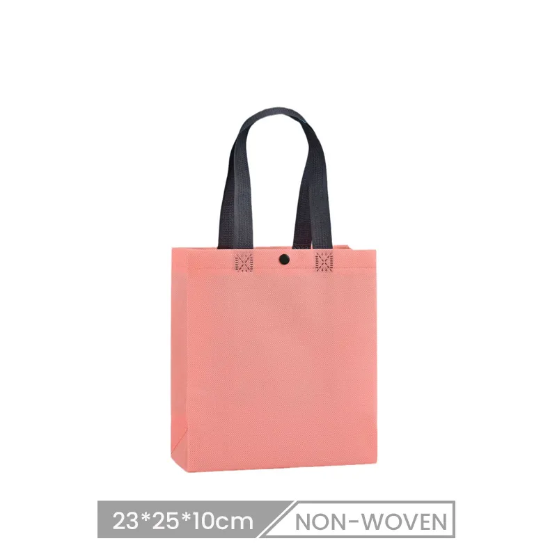 23*25*10cm Custom Buckle Blank Non-Woven Tote Shopping Bag